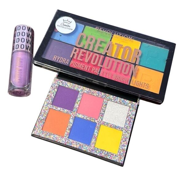 Revolution Makeup Hydra Bright Colors Eyeshadow Palettes + Liquid (B) - Picture 1 of 8